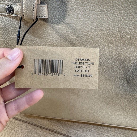 NWT New Steve Madden Bripley 2 Satchel Crossbody Shoulder Bag Timeless Taupe‎ - Picture 4 of 9